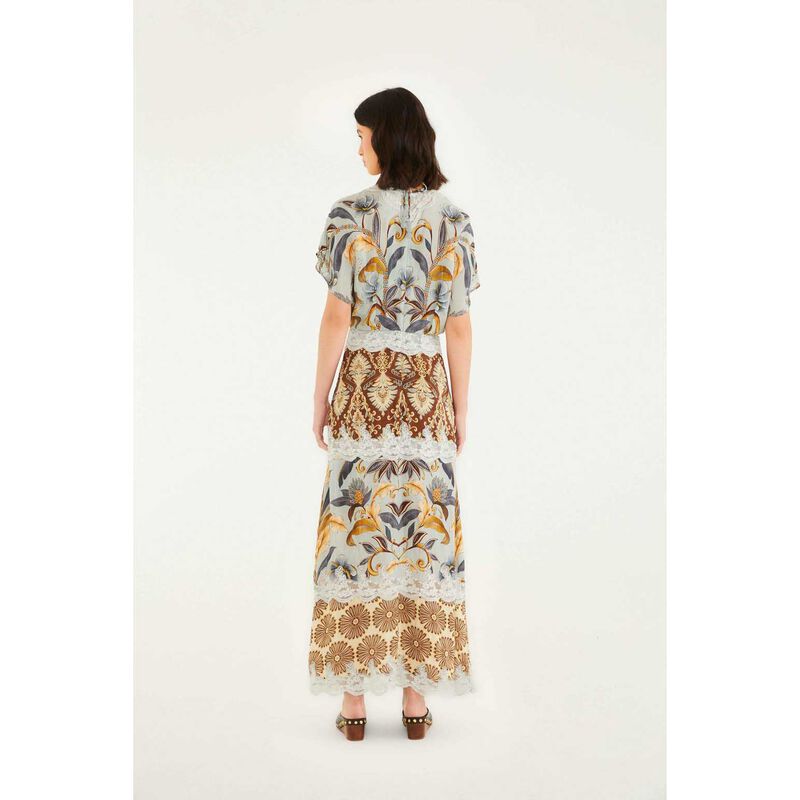 FARM Rio Snake Garden Mix Maxi Dress image number 1